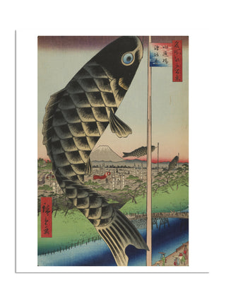 Suido Bridge and Surugadai (Suidobashi Surugadai), No. 48 Print by Utagawa Hiroshige