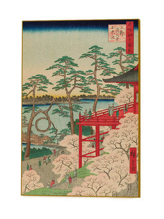 Kiyomizu Hall and Shinobazu Pond at Ueno, No. 11 Art Block by Utagawa Hiroshige