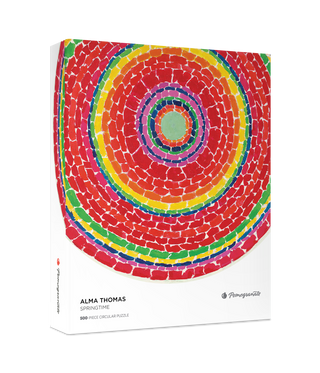Alma Thomas: Springtime 500-Piece Circular Jigsaw Puzzle