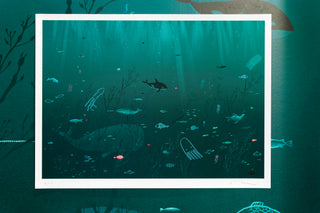 Oliver Jeffers 'Life at Sea' Giclée Print with screen print finish, Limited to an Edition of 75