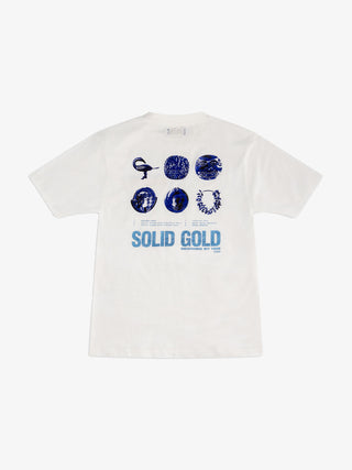 Solid Gold Taxonomy Tee, White