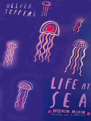 Oliver Jeffers 'Life at Sea' Poster, Jellyfish