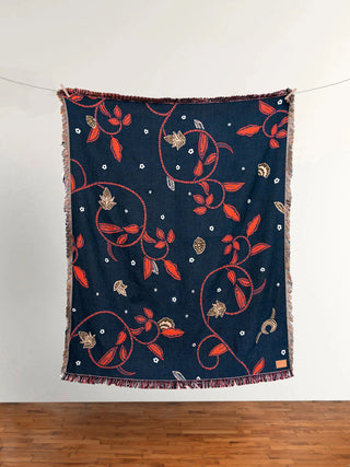 Place Soweto Tapestry Blanket, Navy