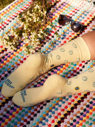 Socks that Support Mental Health, Smiley Faces
