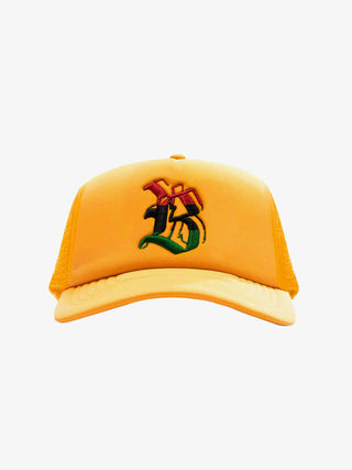 Brooklyn Rasta Trucker Hat - Gold