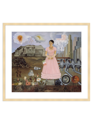 Self-Portrait on the Borderline between Mexico and the United States Print by Frida Kahlo