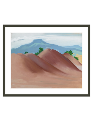 Red Hills with the Pedernal Print by Georgia O'Keeffe